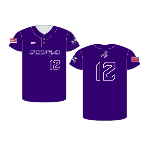 Sublimated 2-Button Jersey - Purple