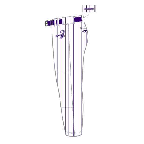 Sublimated HS Uniform Pant - White Pin