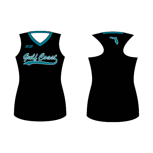 Tide Womens Racerback Tank - Script Logo - Black